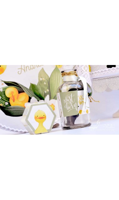 Trusou botez cu ratuste, narcise si flori de margaritar Mac Mac 16